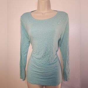 Kettlewell Bamboo Turquoise/Baby Blue Long Sleeve - Size Sm